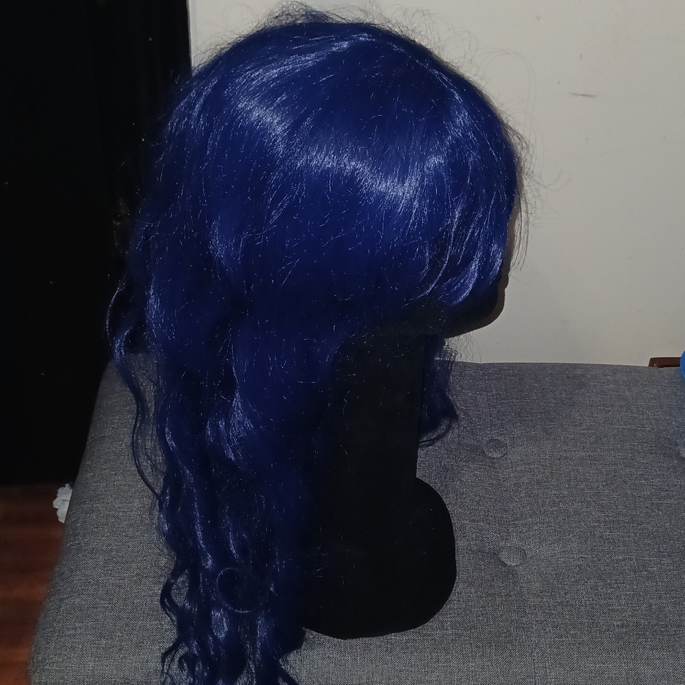 Deep Blue Women's Cosplay Wig